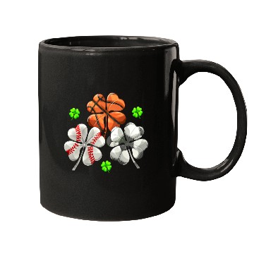 Discover St Patricks Shamrock Basketball Baseball Soccer Mugs