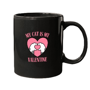 Discover My Cat Is My Valentine Mugs