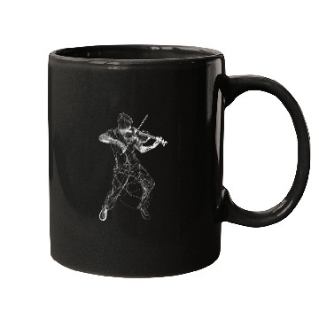 Discover Violin Player Line Art Mugs