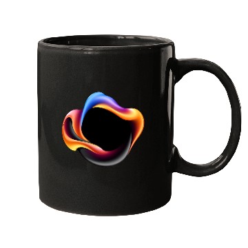 Discover Abstract colorful design with fluid shapes Mugs