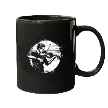 Discover Violin Boy Sketch Mugs