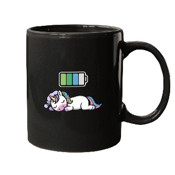 Discover Unicorn Sleeping Recharging Night Bedtime Mugs