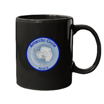 Discover Antartic Circle Map with Latitude Mugs