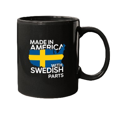 Discover Made In America With Swedish Parts USA US Mugs