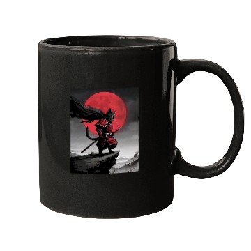 Discover Japanese Cat Samurai Cat Mugs