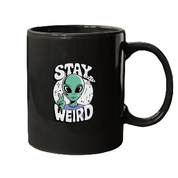 Discover Stay Weird Alien Gift Mugs