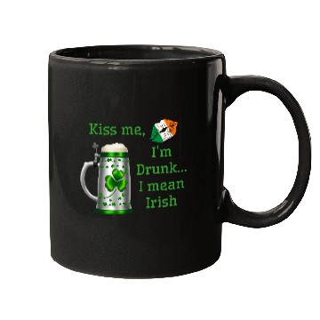 Discover St. Patrick's Day - Kiss Me I'm Drunk Mugs