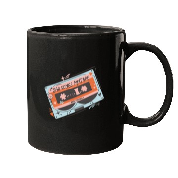 Discover Vintage Sad Songs Mixtape Design Mugs