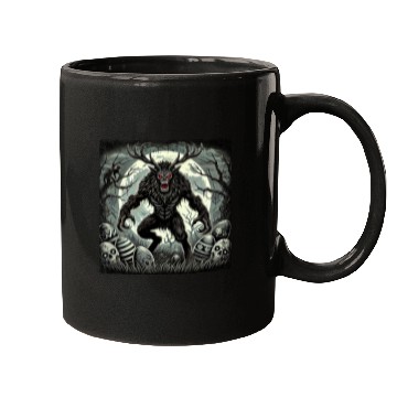 Discover Wendigo Monster Deer Easter Werewolf Creepy Mugs