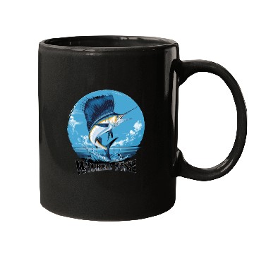Discover Wicked Fish Sailfish Adventure Ocean Breeze Mugs