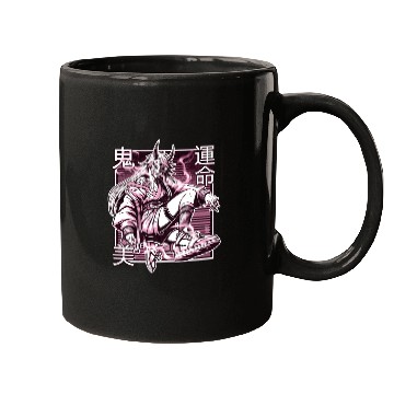 Discover Pink Kunoichi Demon Mugs