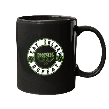 Discover Pickleball Funny Mugs Eat Sleep Dink Repeat