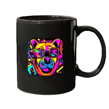 Discover Neon Style 80s Rave Party Glow Mugs