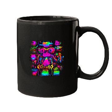 Discover Neon Style 80s Retro Party Color Glow Mugs