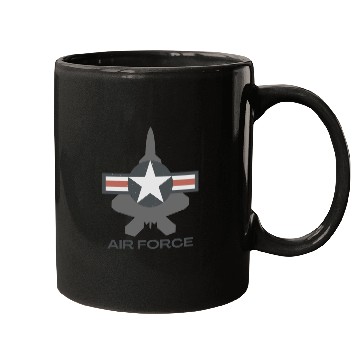 Discover F-22 Raptor Patriotic Roundel Mugs