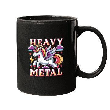 Discover Heavy Metal Unicorn Mugs