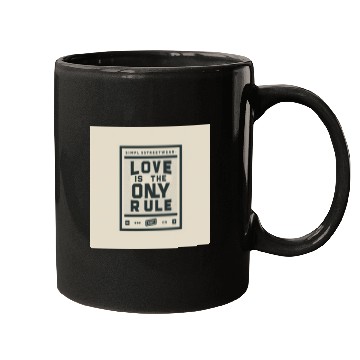 Discover Streetwear Love Rule Mugs