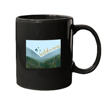 Discover Love wilderness sticker, adventure, outdoors Mugs