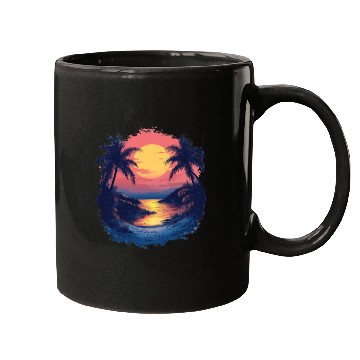 Discover Tropical Sunset Mugs