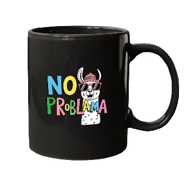 Discover No ProbLama – Funny Casual Colorful Llama Design Mugs