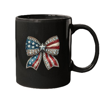 Discover Patriotic Rhinestone Bow Mugs