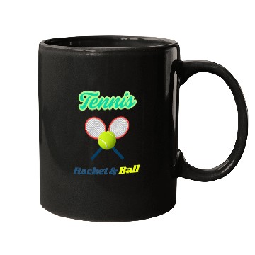 Discover Tennis Strike - Racket & Ball Design Mugs