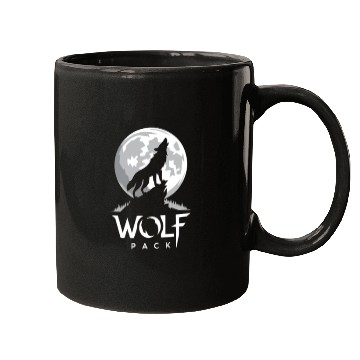 Discover Wolf Pack Moon Howl Mugs