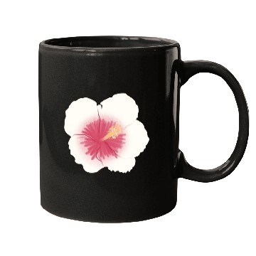 Discover pink hibiscus flower Mugs