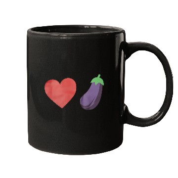 Discover Love Eggplant Funny Gay LGBTQ Pride Mugs