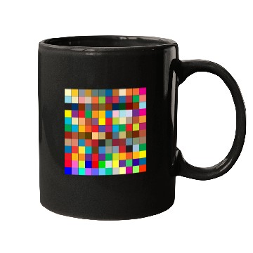 Discover "Vibrant Multi-Color Square Box Design Mugs"
