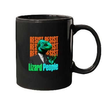 Discover Resist Reptilians Lizard People Mugs