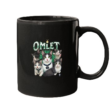 Discover Vintage 90s Aesthetic Multi-Cat Graphic Mugs