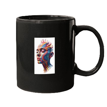 Discover A Hyper realistic Yet Surreal Full frontal Face Mugs