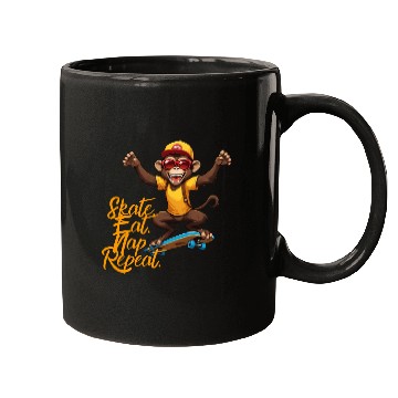 Discover Skater Monkey Mugs