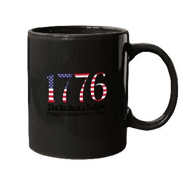 Discover America 1776 Independence Day Mugs