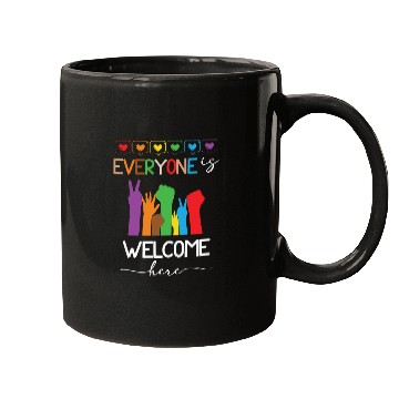 Discover Everyone Is Welcome Here Idaho Teacher Mugs