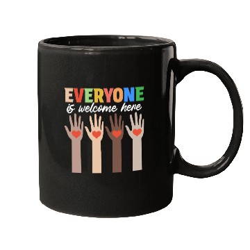 Discover Everyone Is Welcome Here Idaho Teacher Mugs