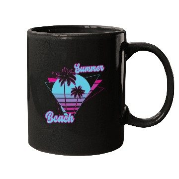 Discover Summer Palm Tree Beach Mugs