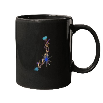 Discover Cancer – Floral Star Constellation Script Mugs