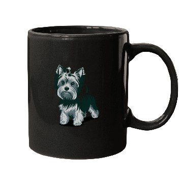 Discover Adorable Yorkshire Terrier Art for Dog Lovers Mugs