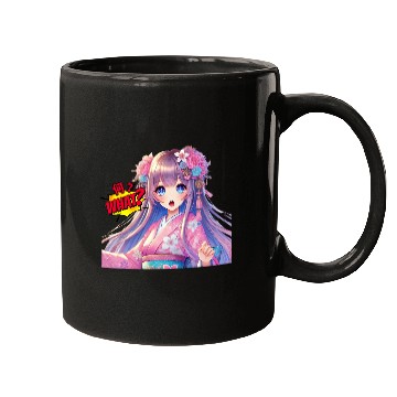 Discover Kawaii Kimono Girl Mugs