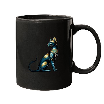 Discover Bastet | Egyptian Cat Goddess & Ankh Symbol Mugs