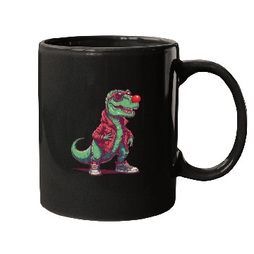 Discover Cool T-Rex – Retro Street Style Mugs