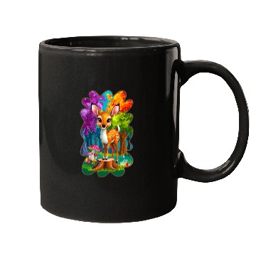 Discover Kids deer in the forest 2 Mugs