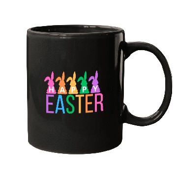 Discover Colorful Easter Bunny Greeting Mugs