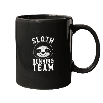 Discover Sloth Running Team Lazy Person Sloth Mugs