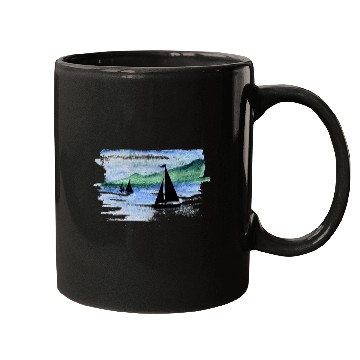 Discover Watercolor Boats Mugs