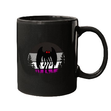 Discover Retro ACE Mothman Asexual Pride Point pleasant Cry Mugs