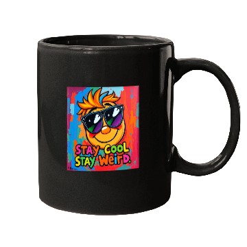 Discover Stay Cool, Stay Weird Mugs