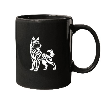 Discover Tribal Husky With Mystical Charisma Mugs